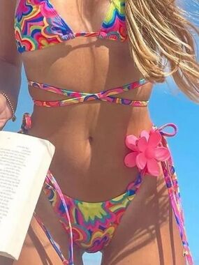 Blackbough Multicolor Tie-String Bikini bottoms